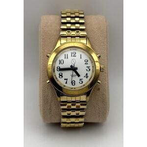 APP Women's Deluxe Talking Watch Gold Tone with stainless steel Band